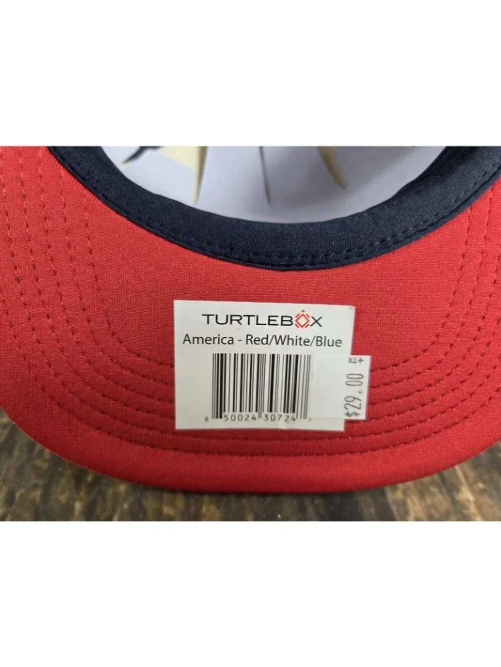 Turtlebox Red White Blue Trucker Hat Cap One Size Adjustable Mesh Back Live Free